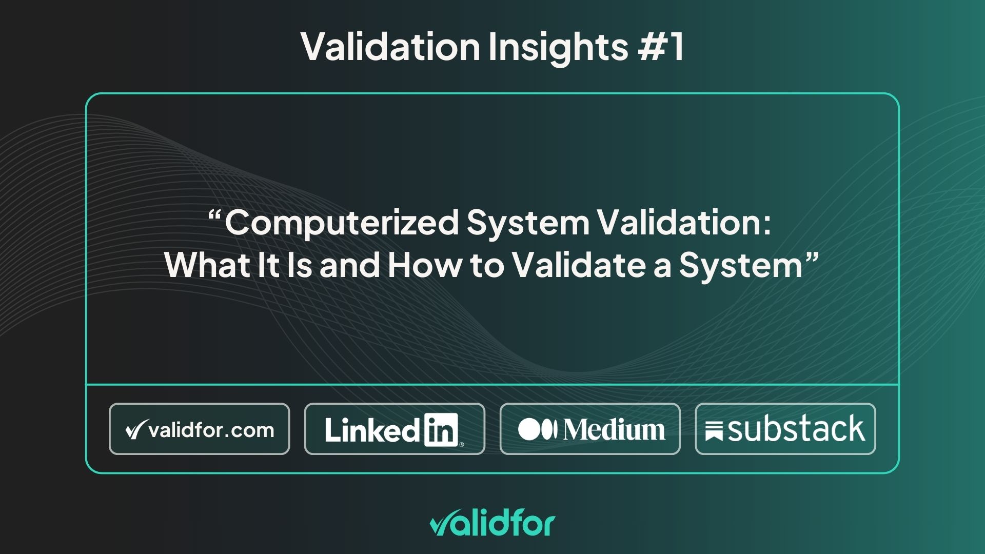 Visual representing software validation processes